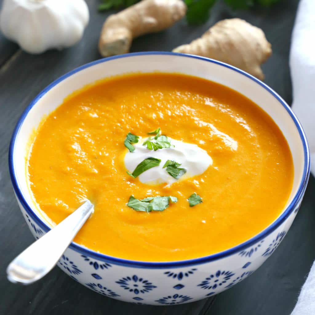 Recept na mrkvovou polévku se zázvorem