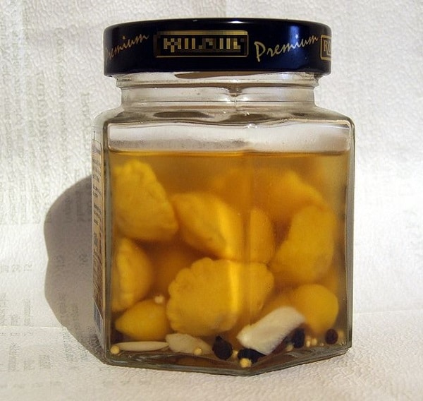 Excellent recipe for pickled patison.