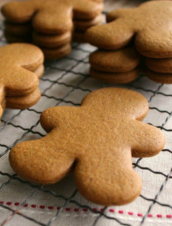 Immediately baked soft gingerbread with honey.