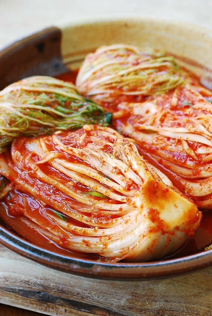 Traditional Korean fermented cabbage.