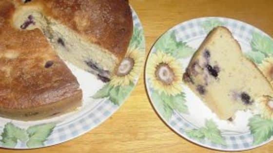 Blaubeer-Sauerteig-Torte.
