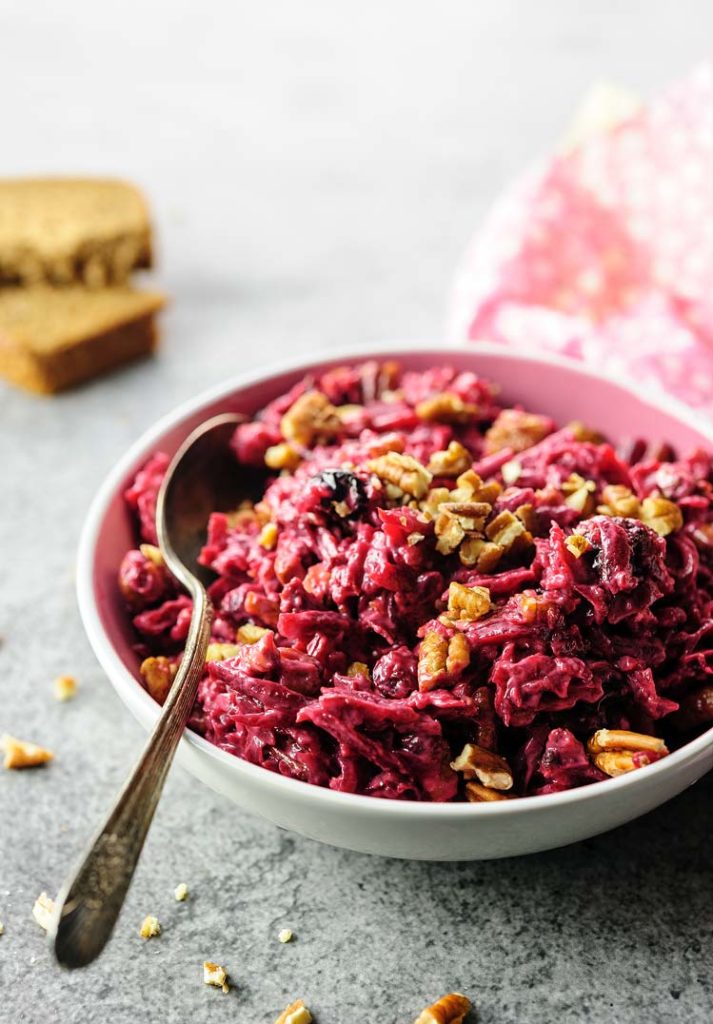 salad with beetroot and prunes