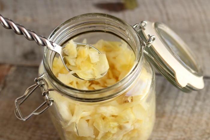 A classic recipe for sauerkraut.