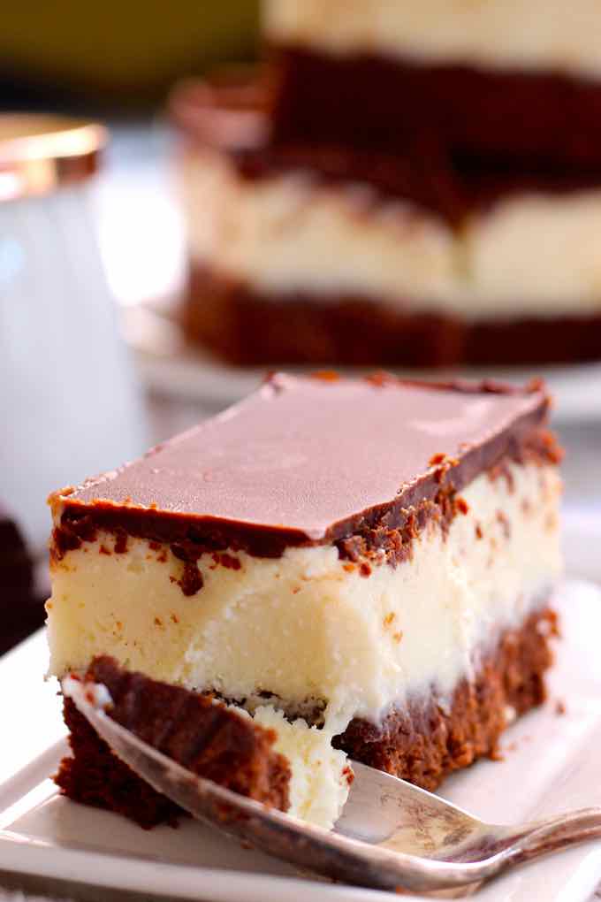 Recipe for classic cheese slices with chocolate.