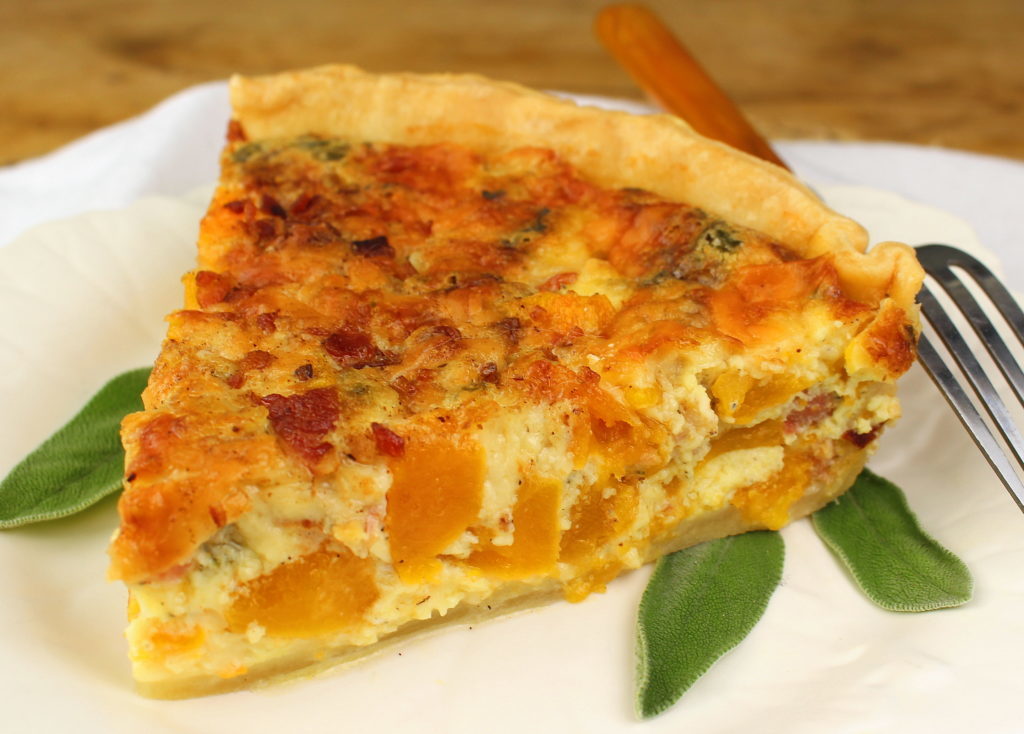 baked pie with pumpkin and cheese