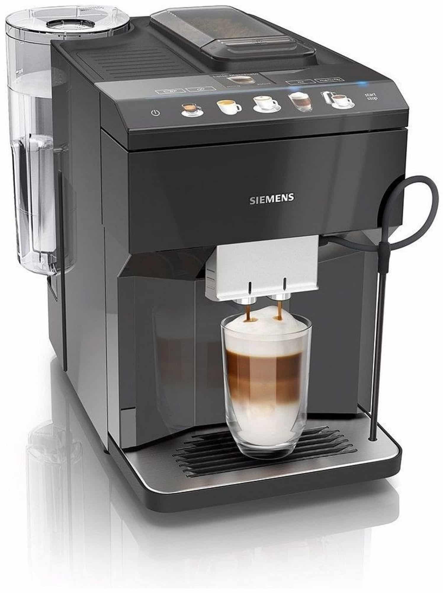 Kvalitní automatický kávovar Siemens s keramickým mlýnkem.