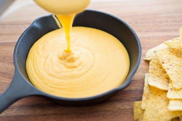 Cheddar sauce goes well not only with pasta.