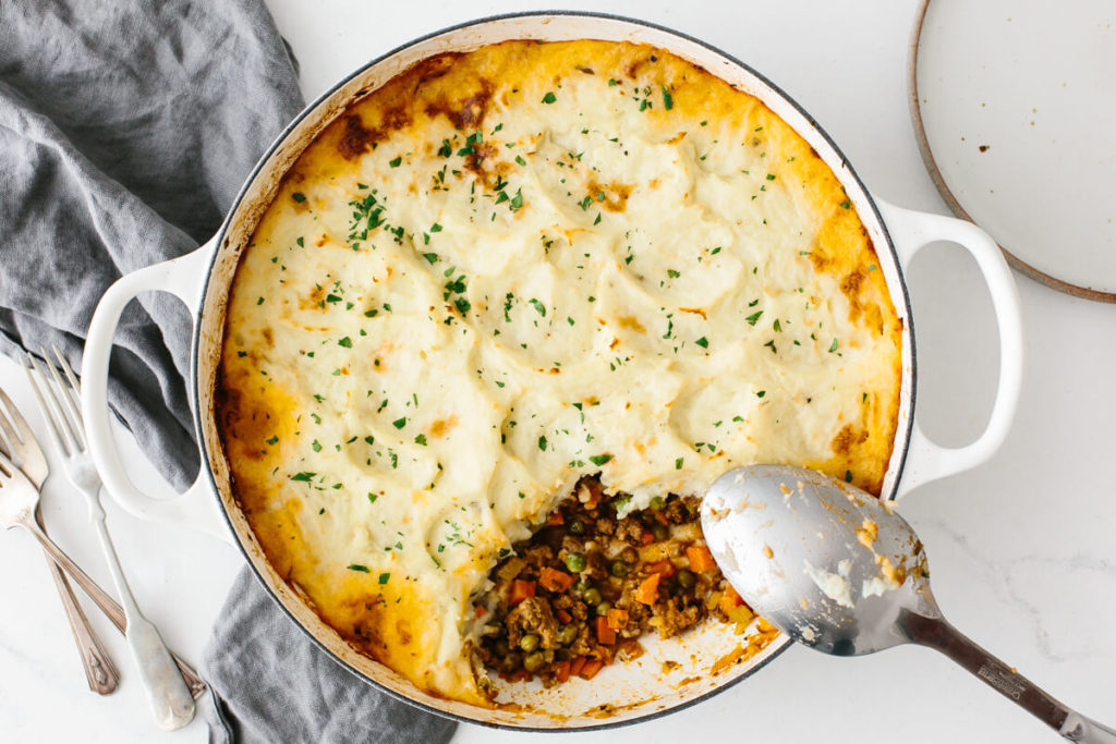 You can enjoy shepherd's pie both for dinner and for lunch.
