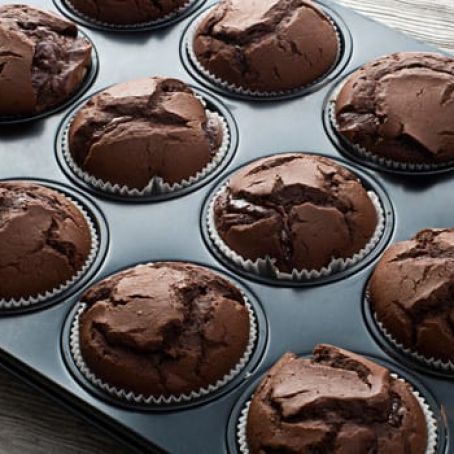 brownies v muffinovém plechu