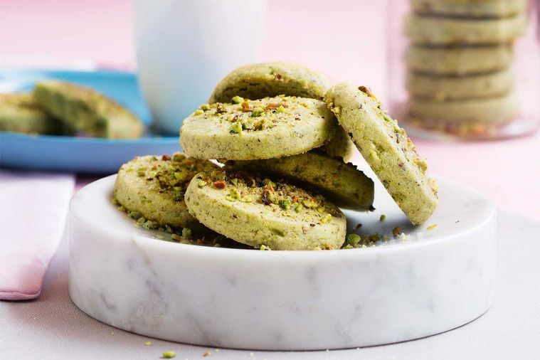Cardamom Biscuits with Pistachios.
