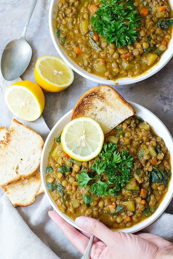 lentil soup with vegetables