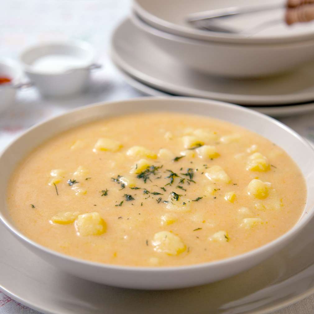 Recipe for sour potato soup.
