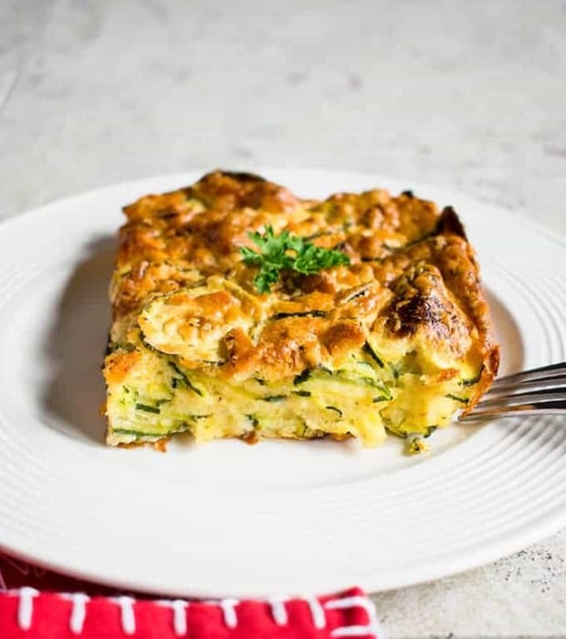 Pieces of zucchini with egg and Parmetan baked in the oven
