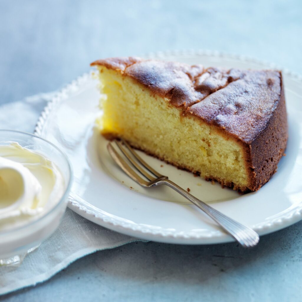 Ligurian cake with olive oil.