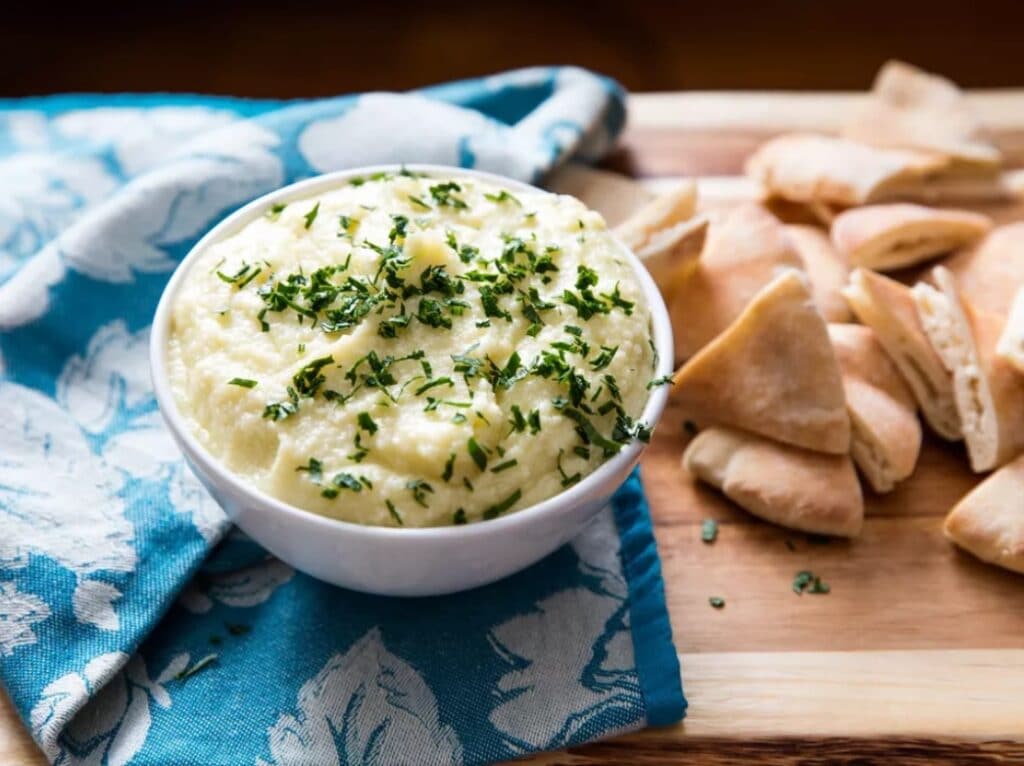 Greek-style potato spread with garlic.