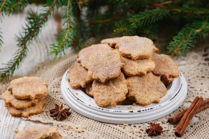 Christmas cookies with cinnamon and anise.