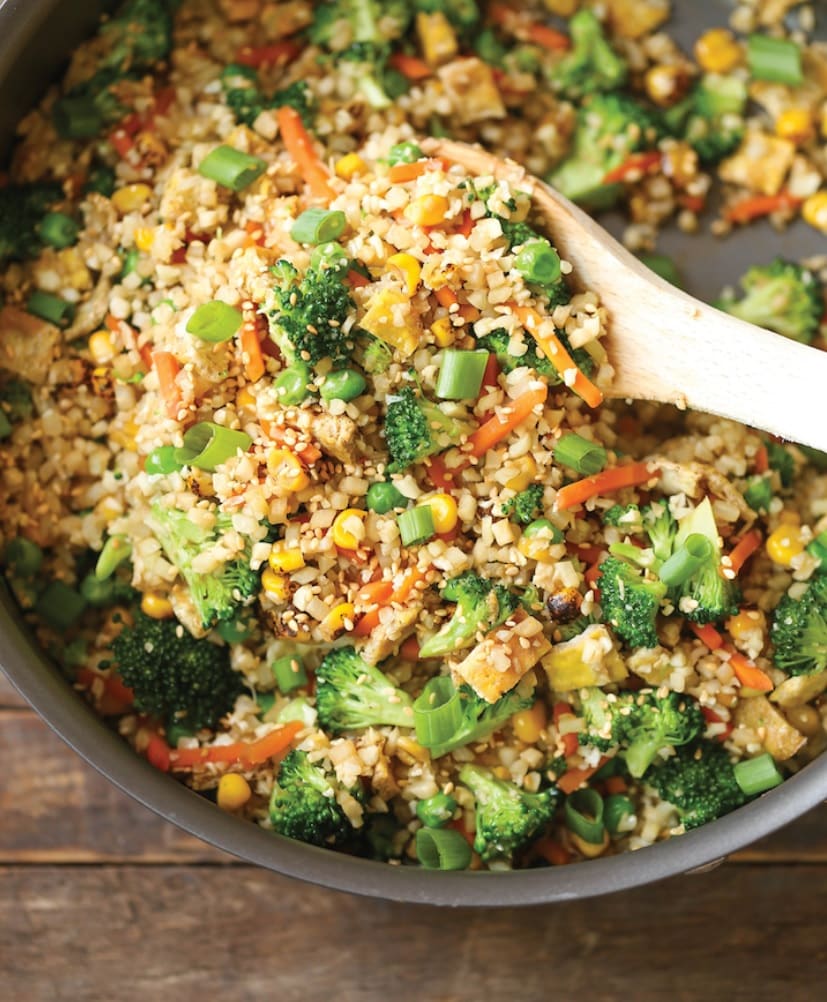 An amazingly healthy option for takeaway fried rice.