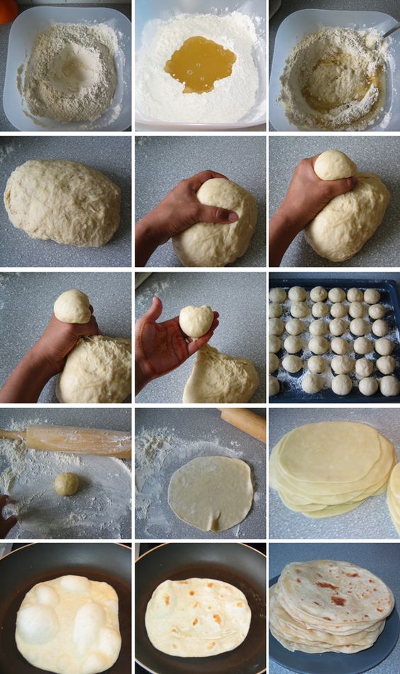 Krok za krokem, jak si vyrobit domácí tortillu.