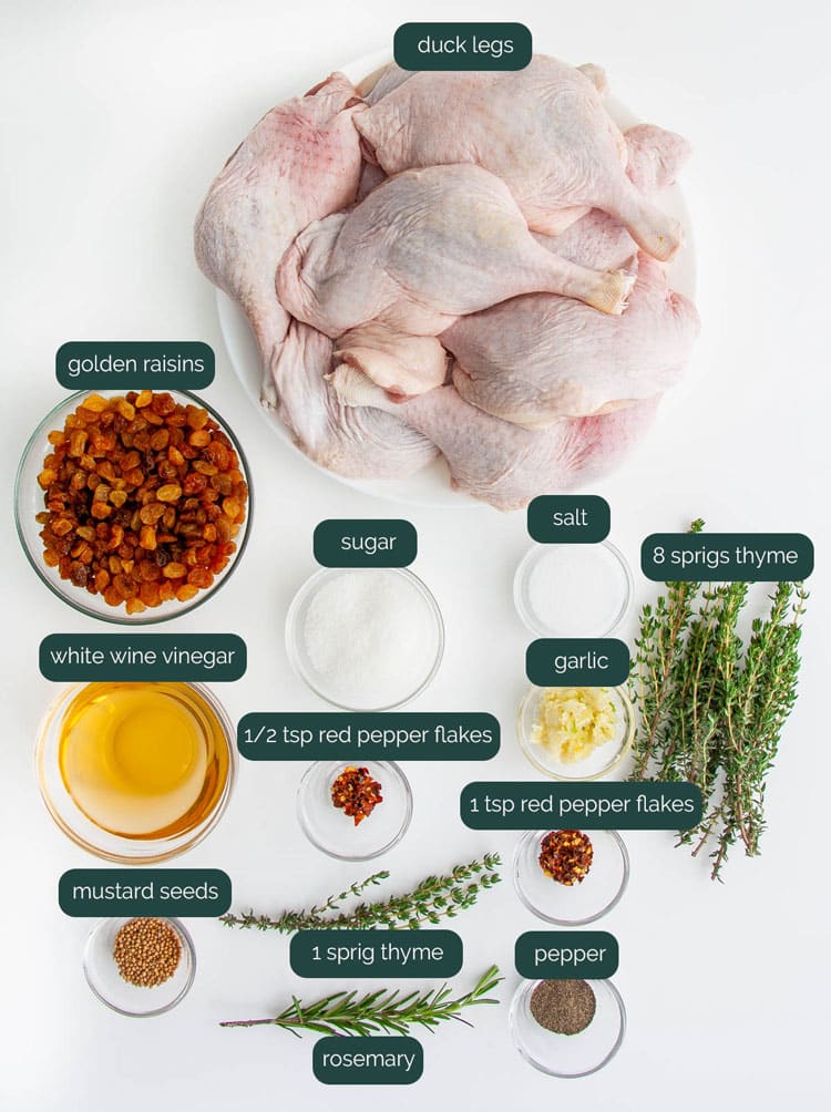 Co vše je potřeba za koření a ingredience na kachní kofit.
