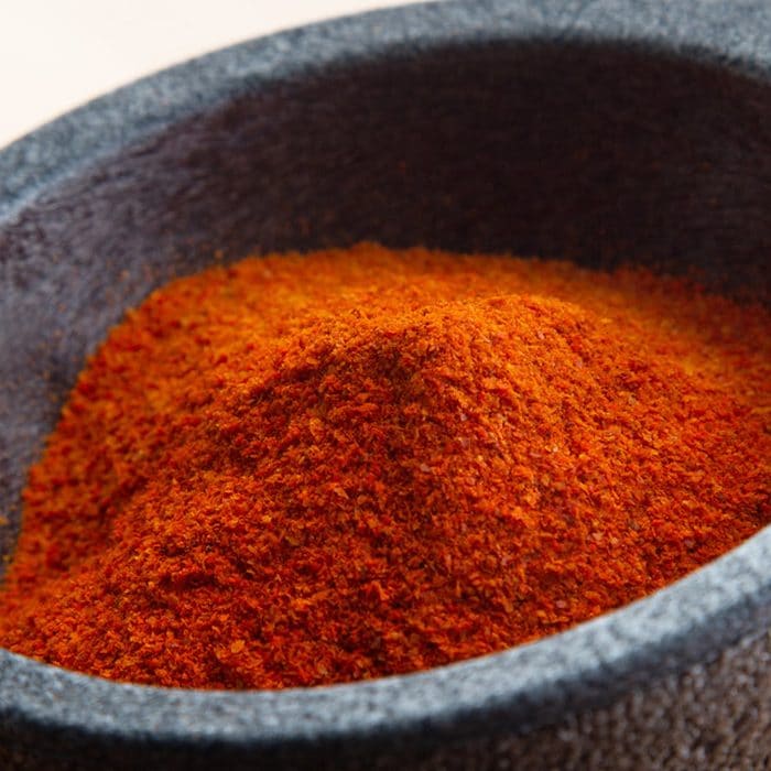 Ground form of cayenne pepper.