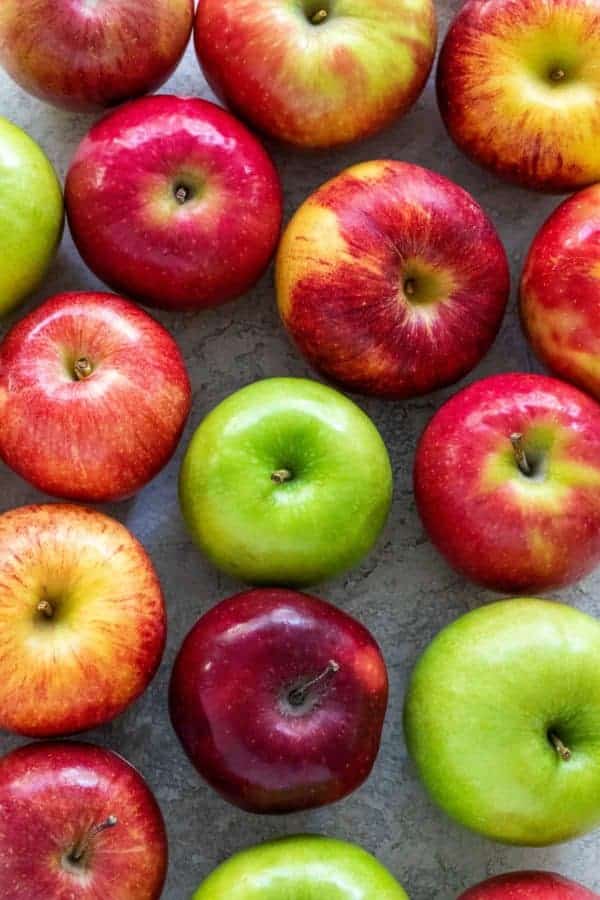 Fresh apples.