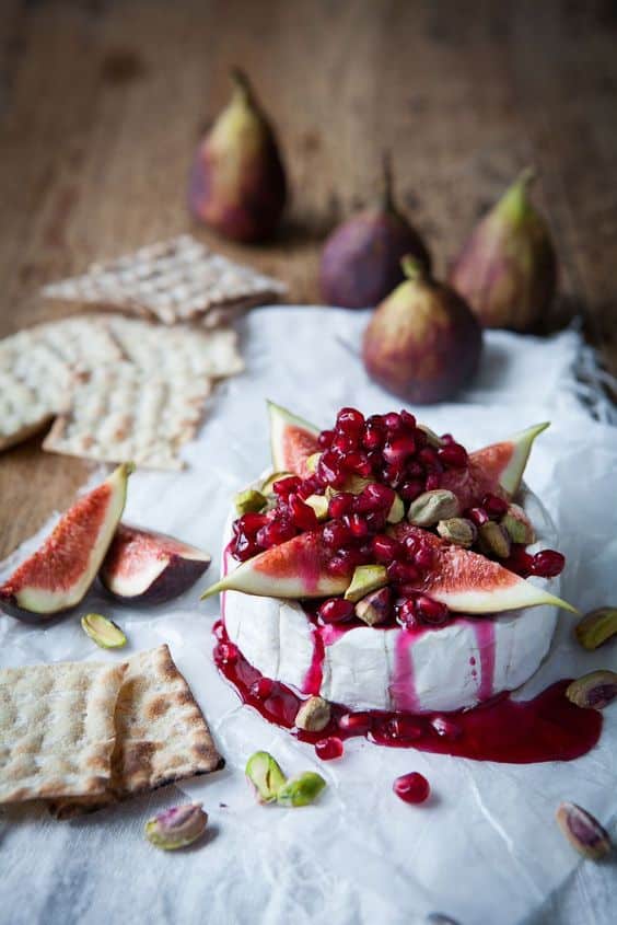 Delicious cream cheese with fruit.